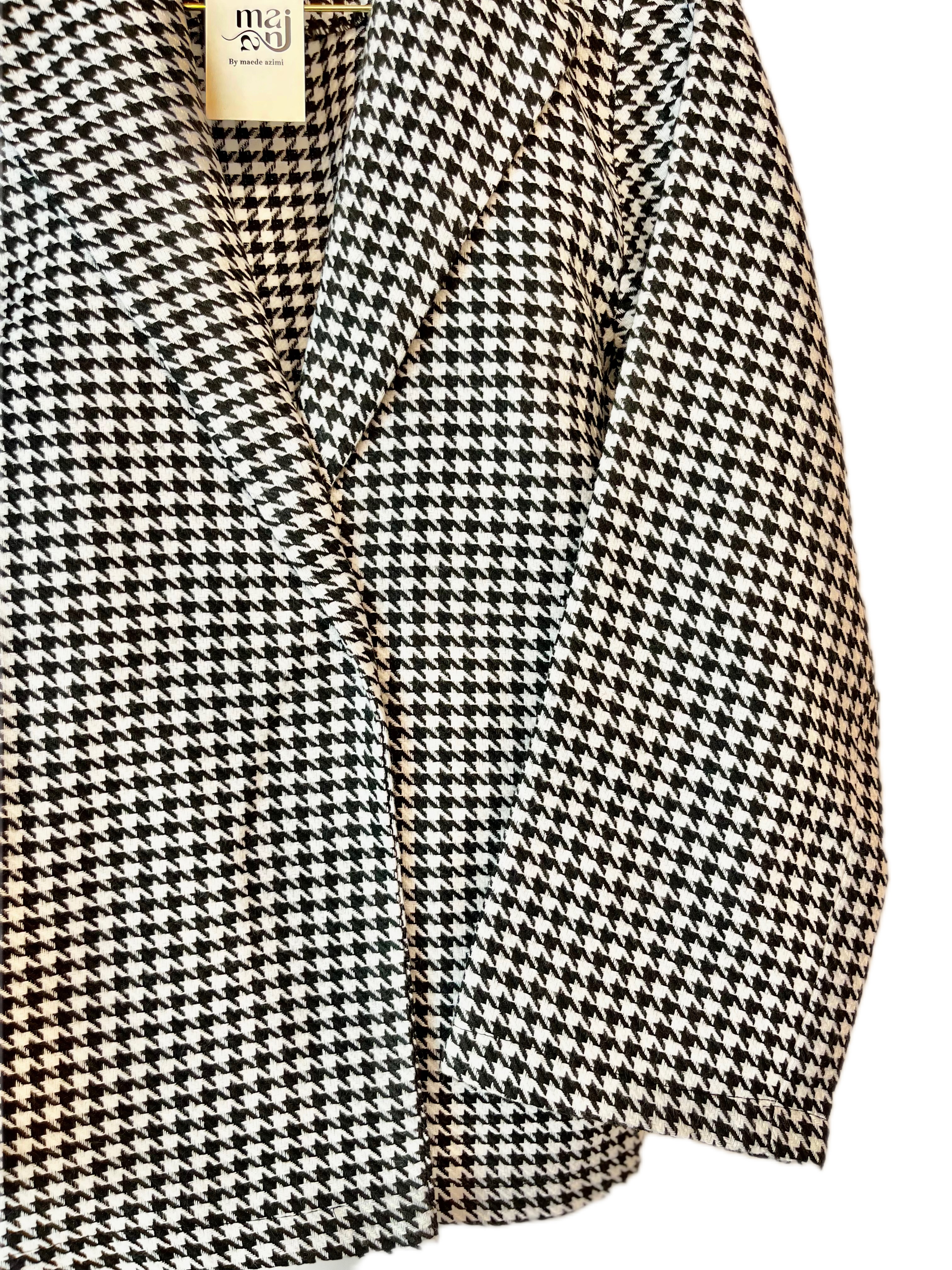 استایل کت کشمیر یقه انگلیسی با کپ خانمانه و شیک