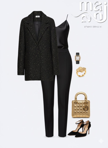 کت-مجلسی-شانل-طلایی-لایی-کاری-شده-جلوباز