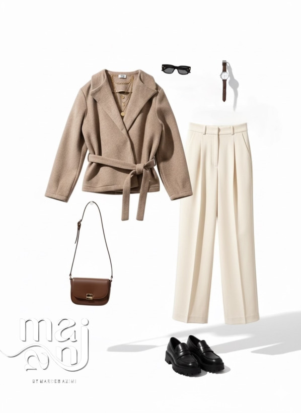 کراپ کت فوتر سموری فری سایز زنانه - قد ۶۰ بدون آستر